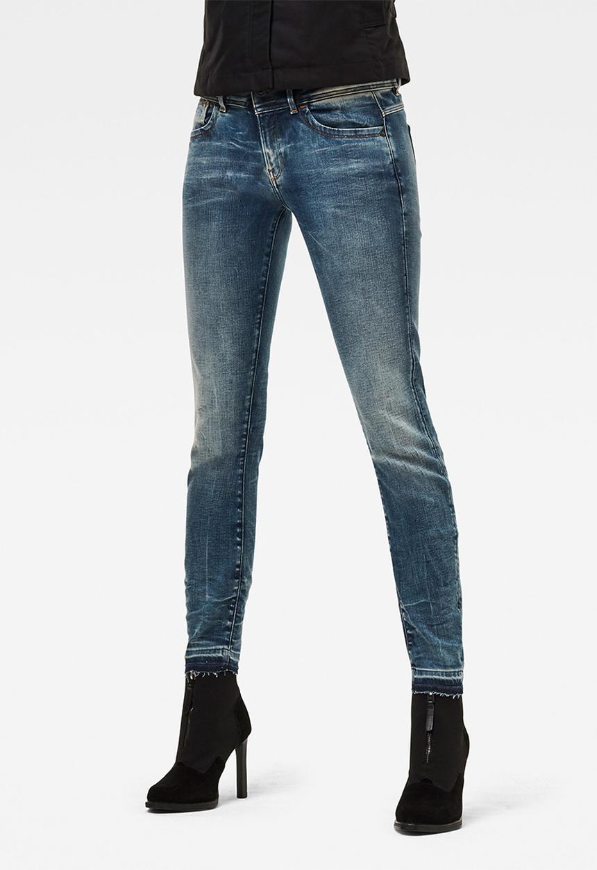 G-STAR - Lynn mid skinny rp ankle - antic faded kyanite