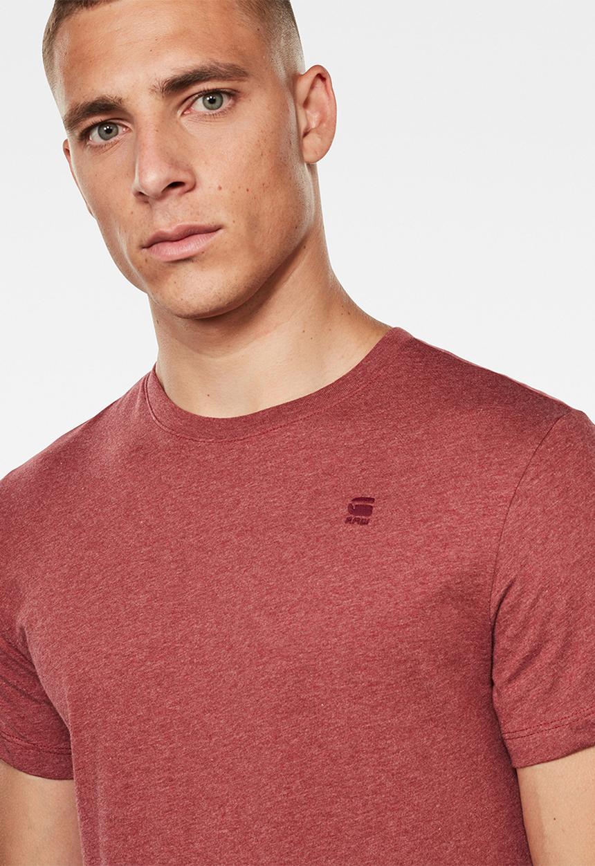 G-STAR - Base-s r t s\s - dry red heather