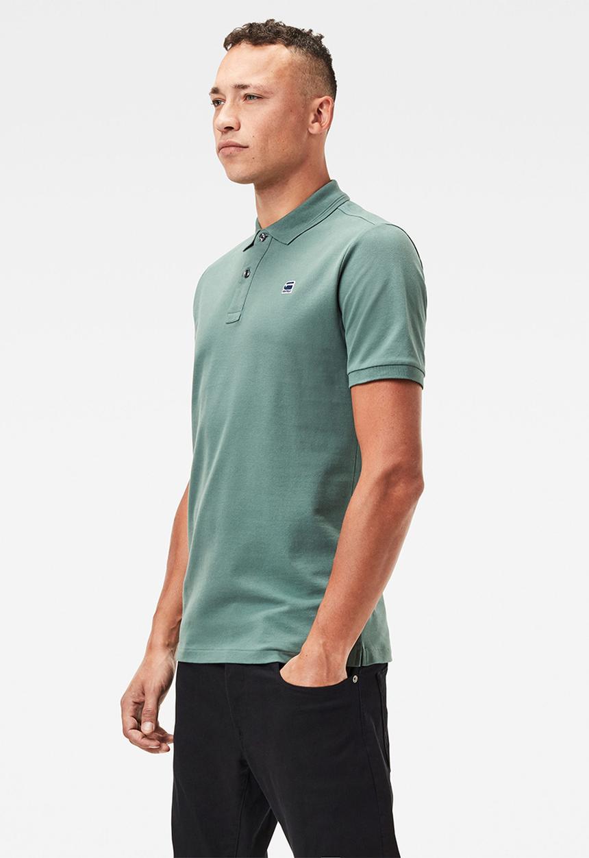G-STAR - Dunda slim polo short sleeve - jungle teal