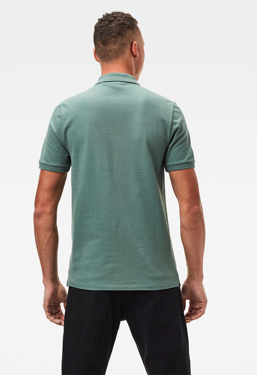 G-STAR - Dunda slim polo short sleeve - jungle teal