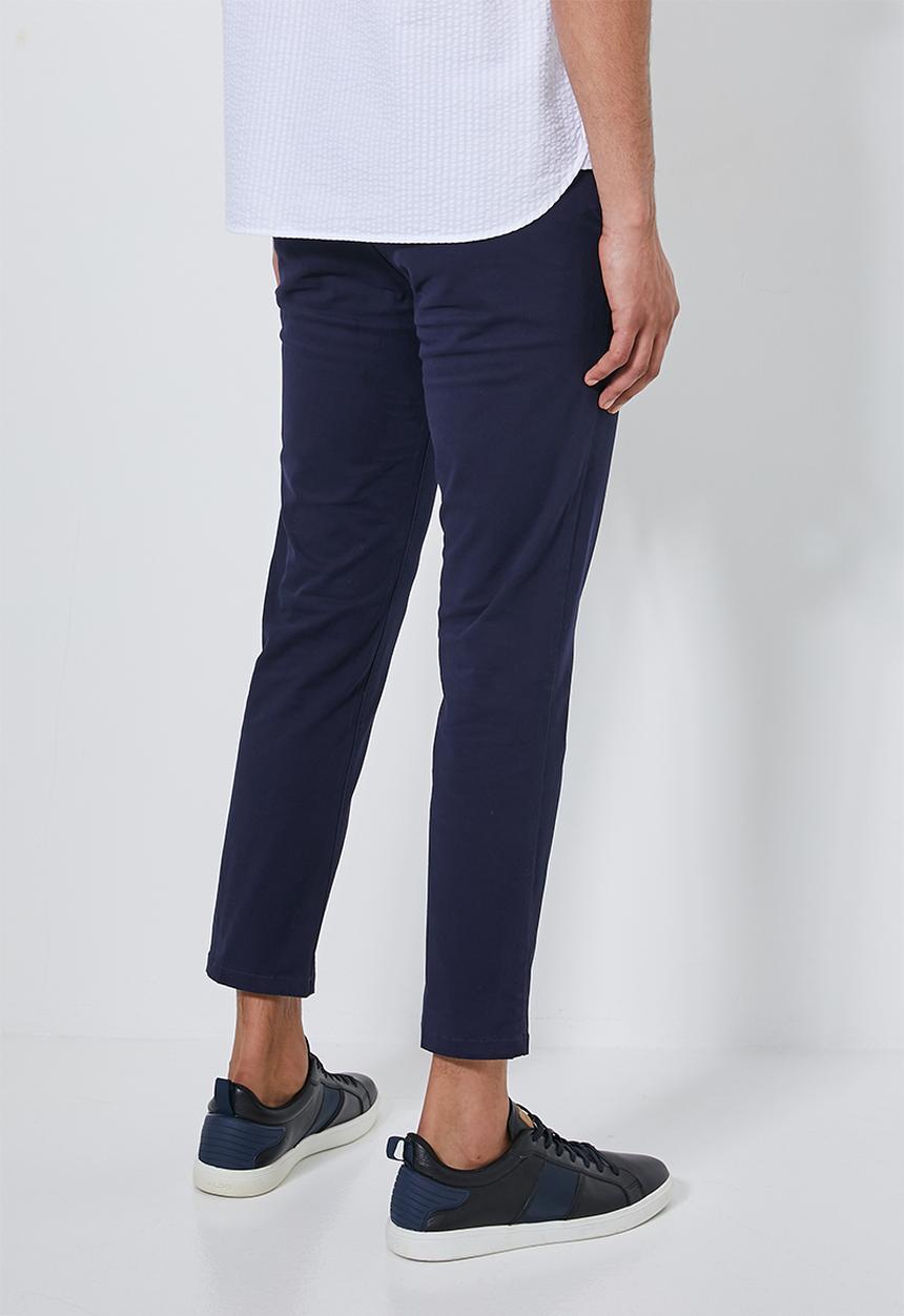 Superbalist - Loop slim cropped chino - navy