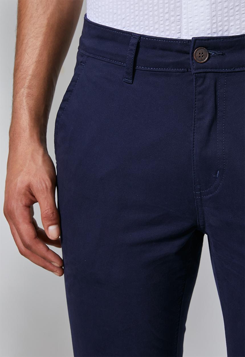Superbalist - Loop slim cropped chino - navy