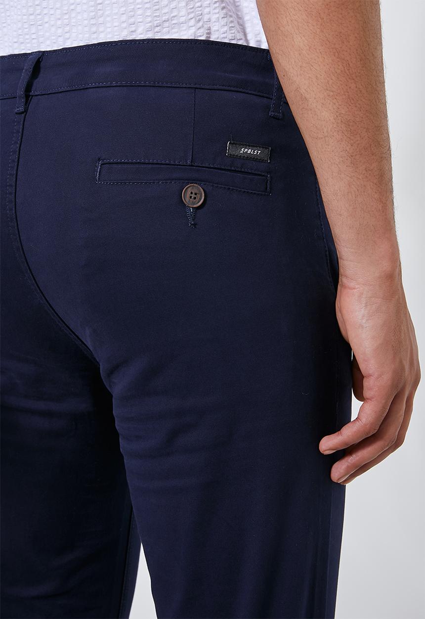 Superbalist - Loop slim cropped chino - navy