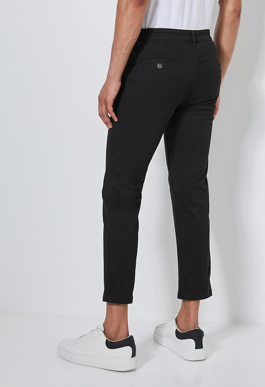 Superbalist - Loop slim cropped chino - black