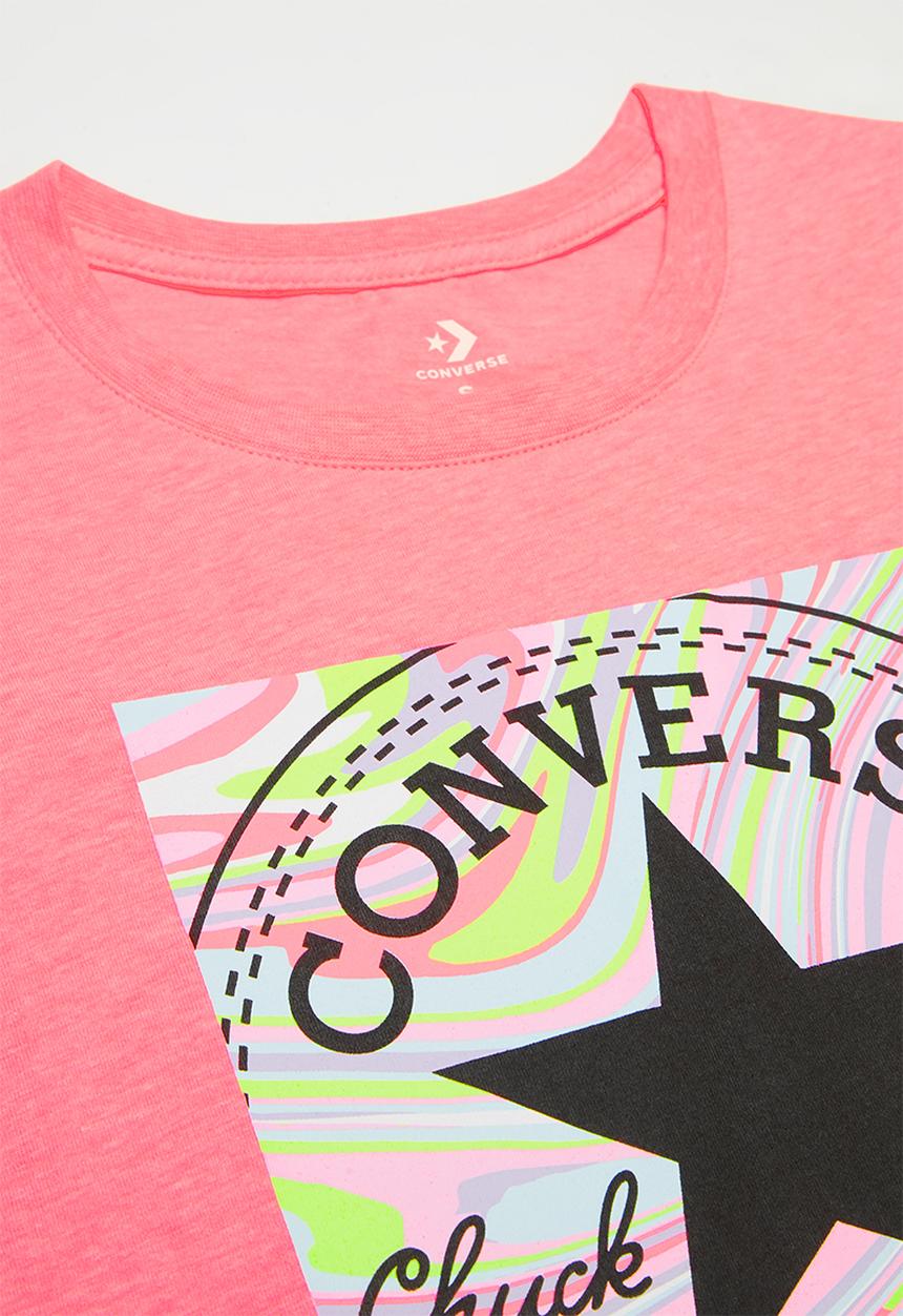 Converse - Cnvg marle print cp box tee - pink