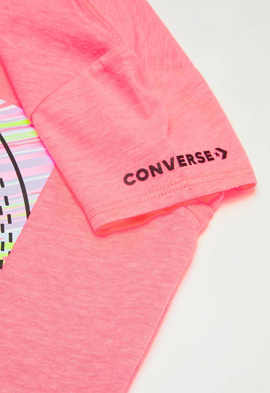 Converse - Cnvg marle print cp box tee - pink