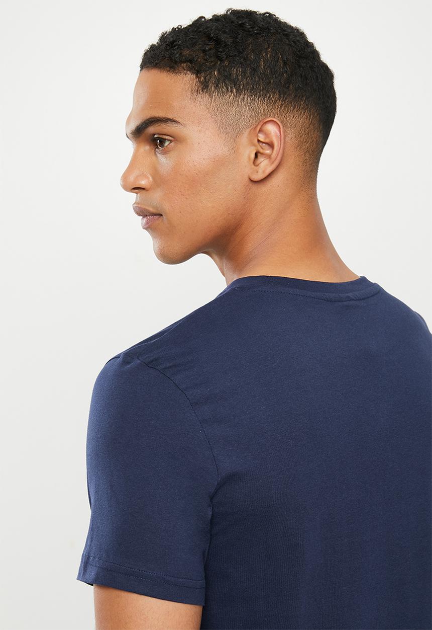 KAPPA - Authentic estessi tee - navy & white