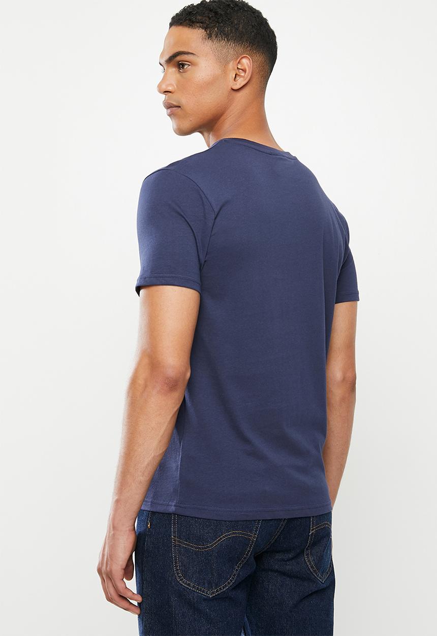 KAPPA - Authentic starot tee - navy & white