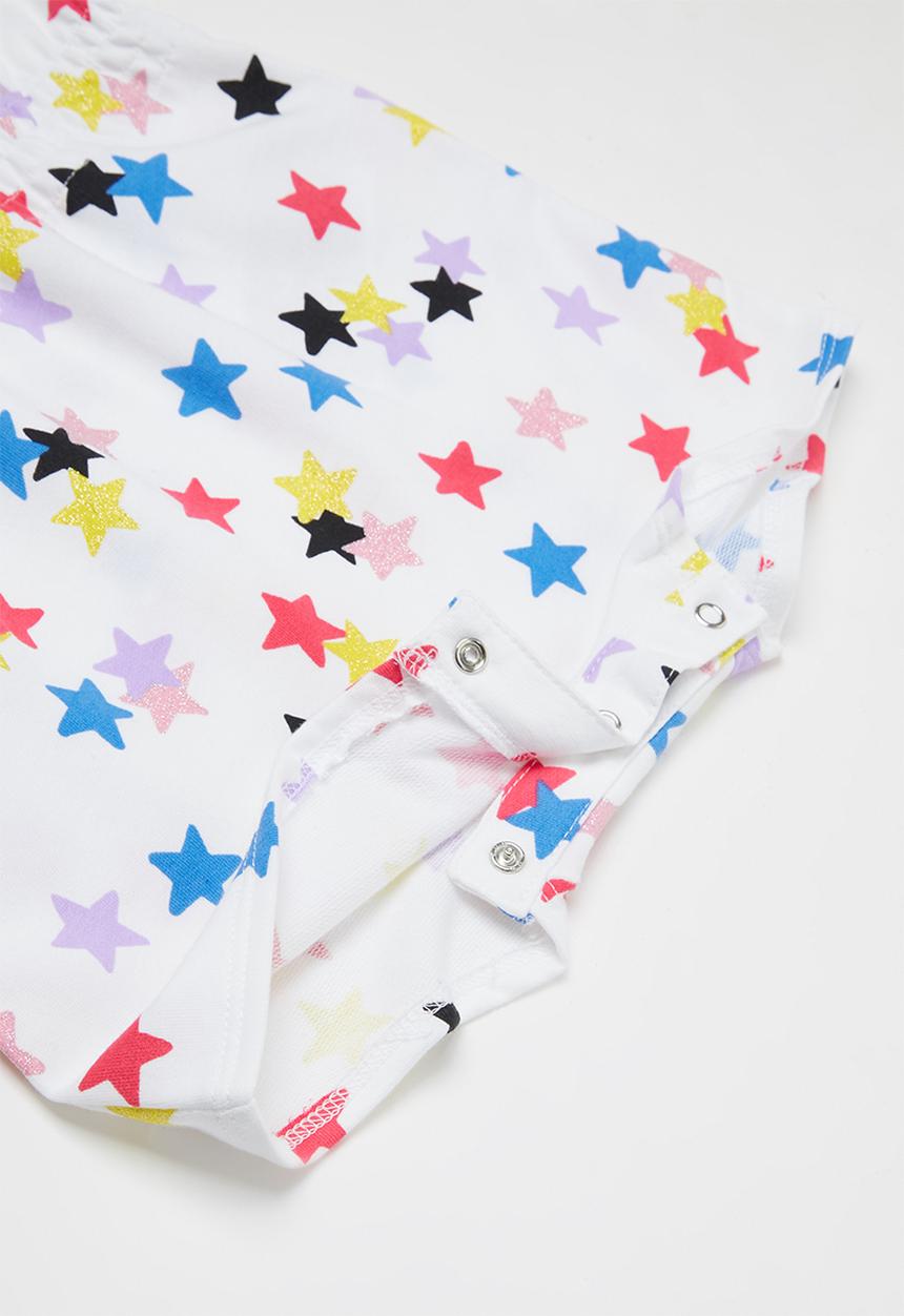 Converse - Cnvg multi star aop romper - white