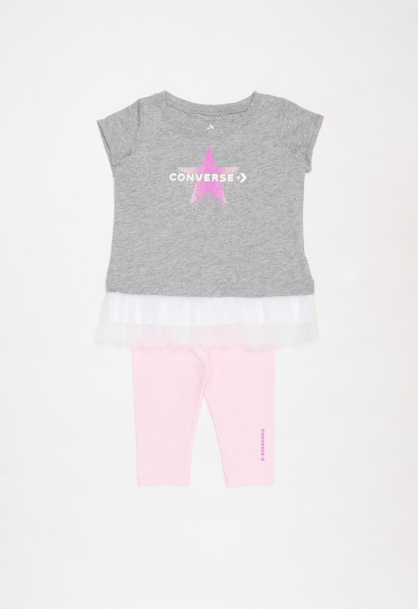 Converse - Cnvg graph capri leg set top - grey