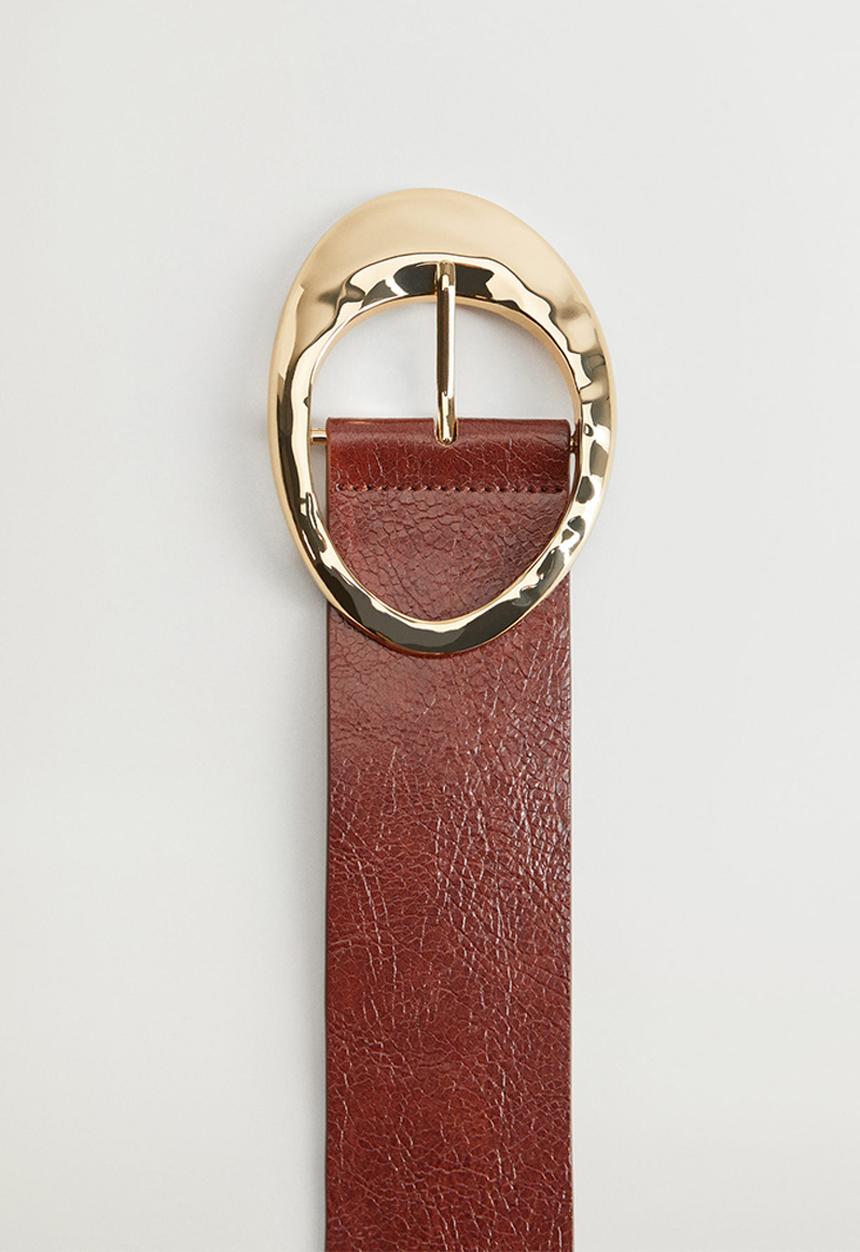 MANGO - Belt elba  - brown