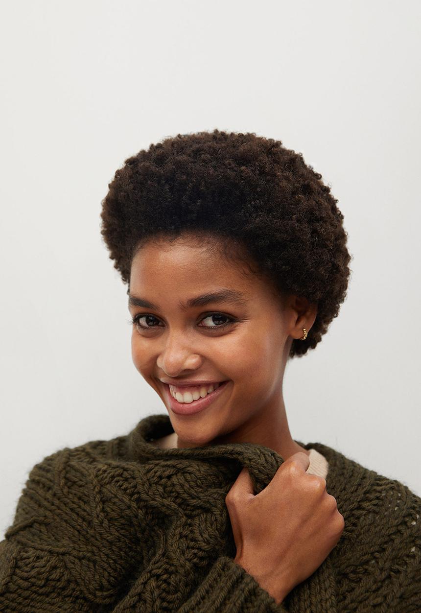 MANGO - Cardigan yaya - khaki/olive