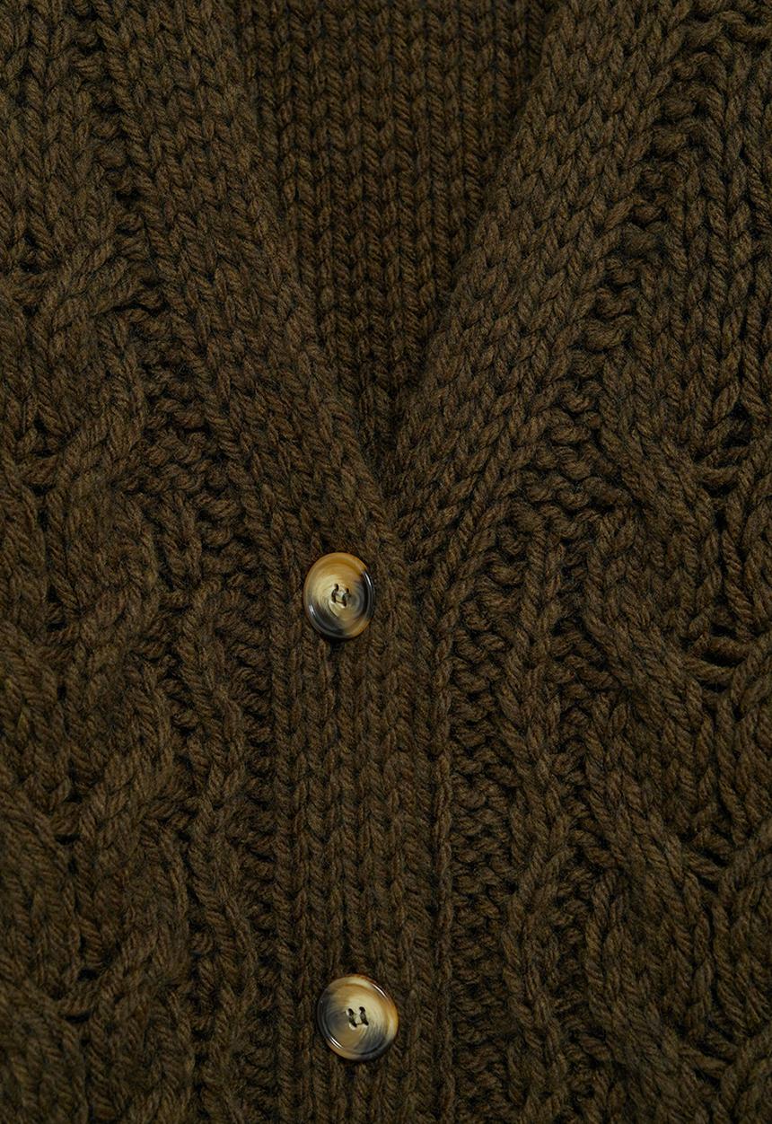 MANGO - Cardigan yaya - khaki/olive