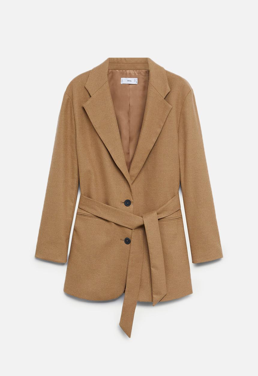 MANGO - Blazer Blanca - light beige