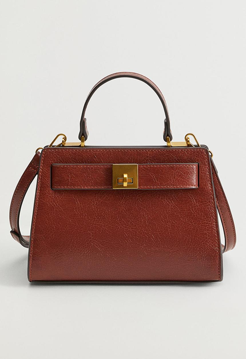 MANGO - Bag mch odon - brown
