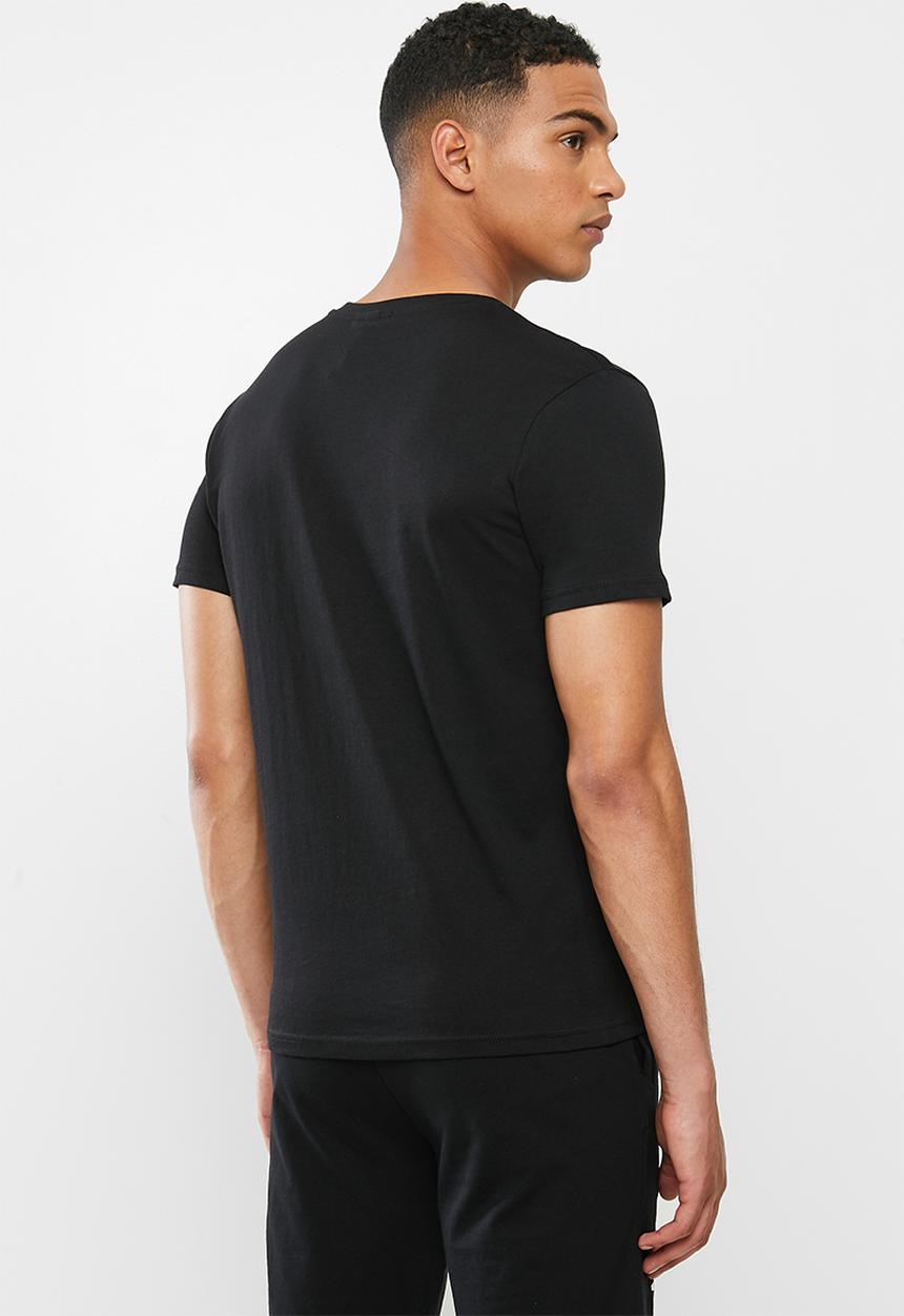 KAPPA - Authentic starot tee - black/white