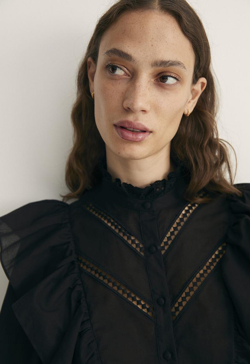 MANGO - Blouse roma - black