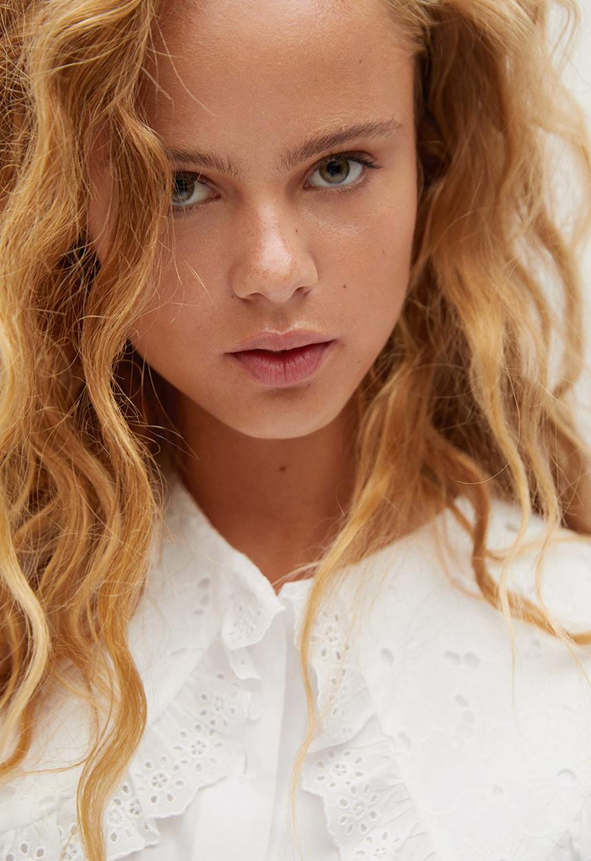 MANGO - Blouse baby - white
