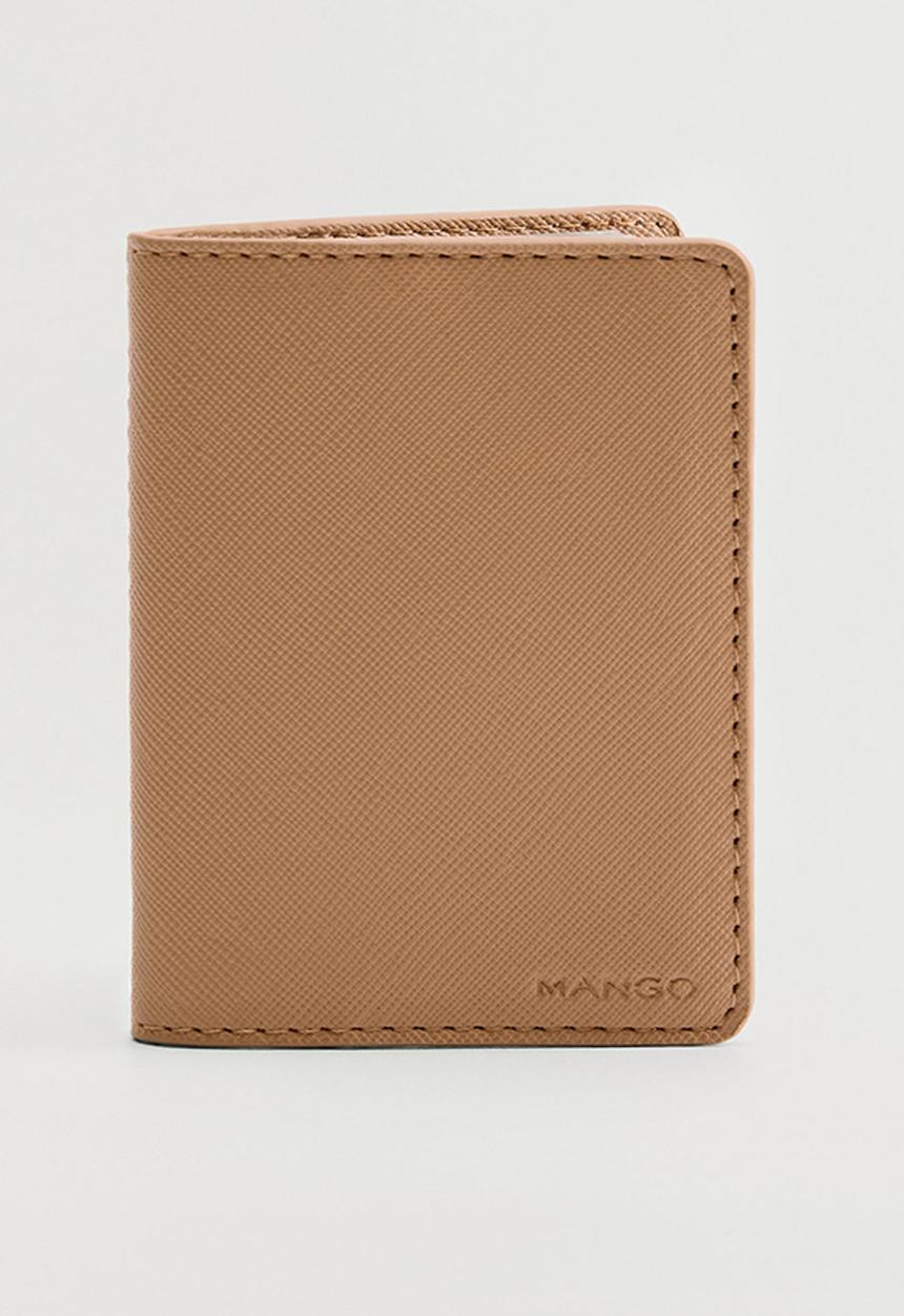 MANGO - Card holder mch bolan - brown