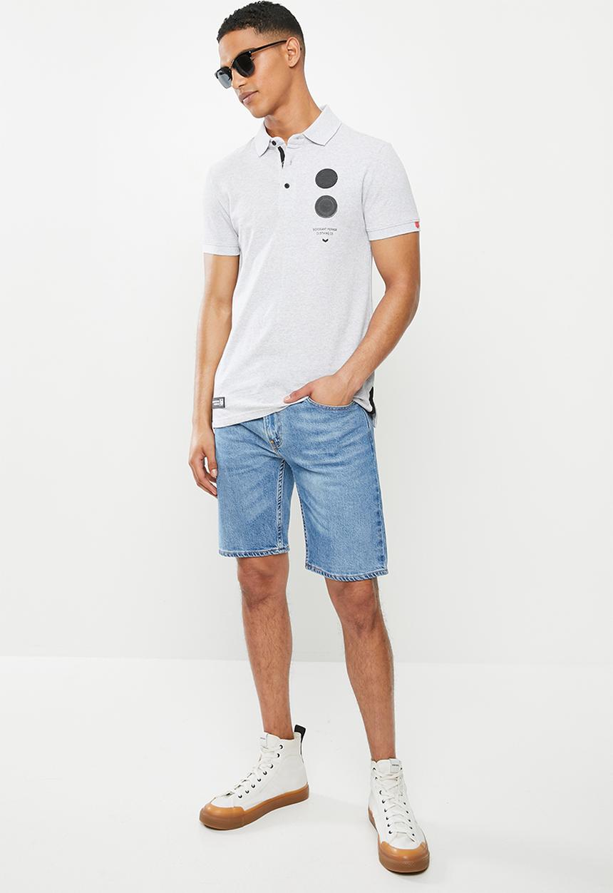 S.P.C.C - Saxon fashion golfer polo - ice melange