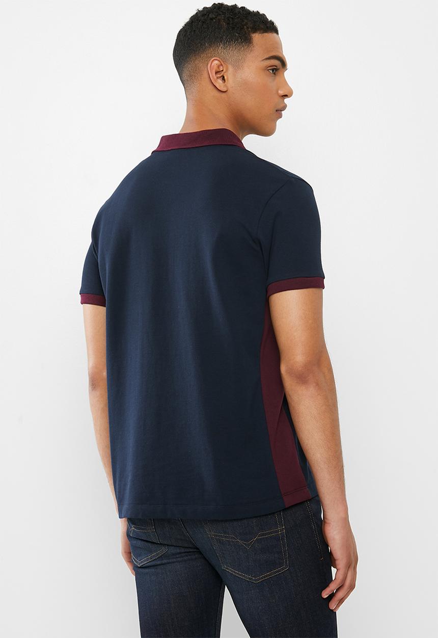 Diesel  - T-skatt polo - navy & burgundy