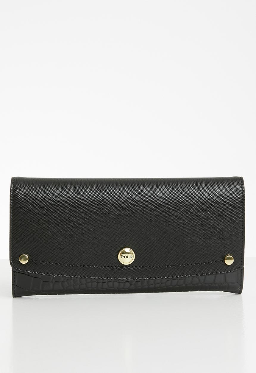 POLO - Winsor clutch purse - black