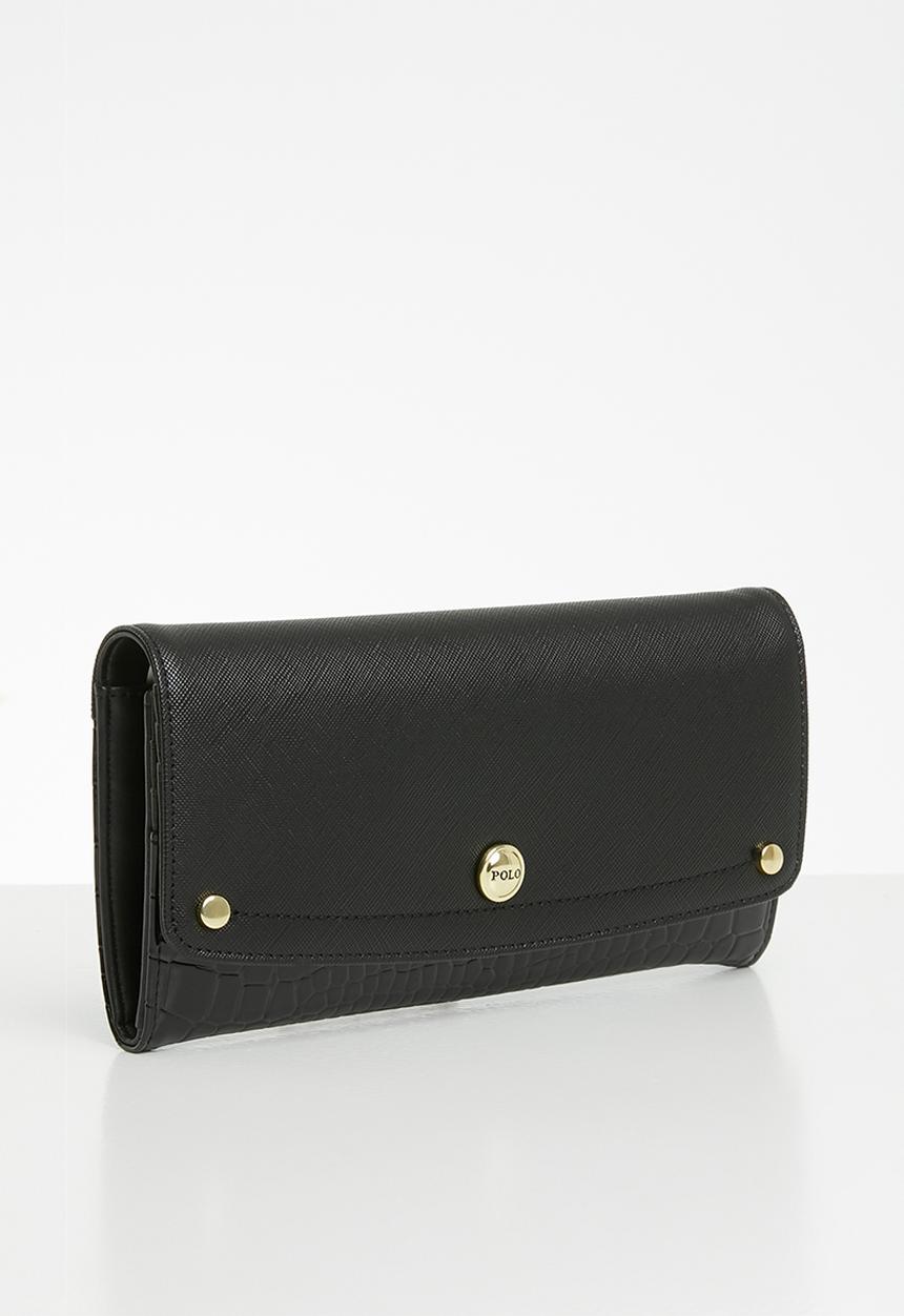 POLO - Winsor clutch purse - black