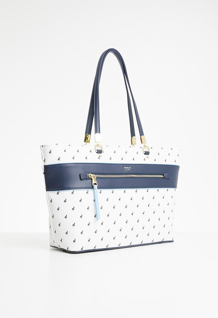 POLO - Rhapsody tote bag - white & blue