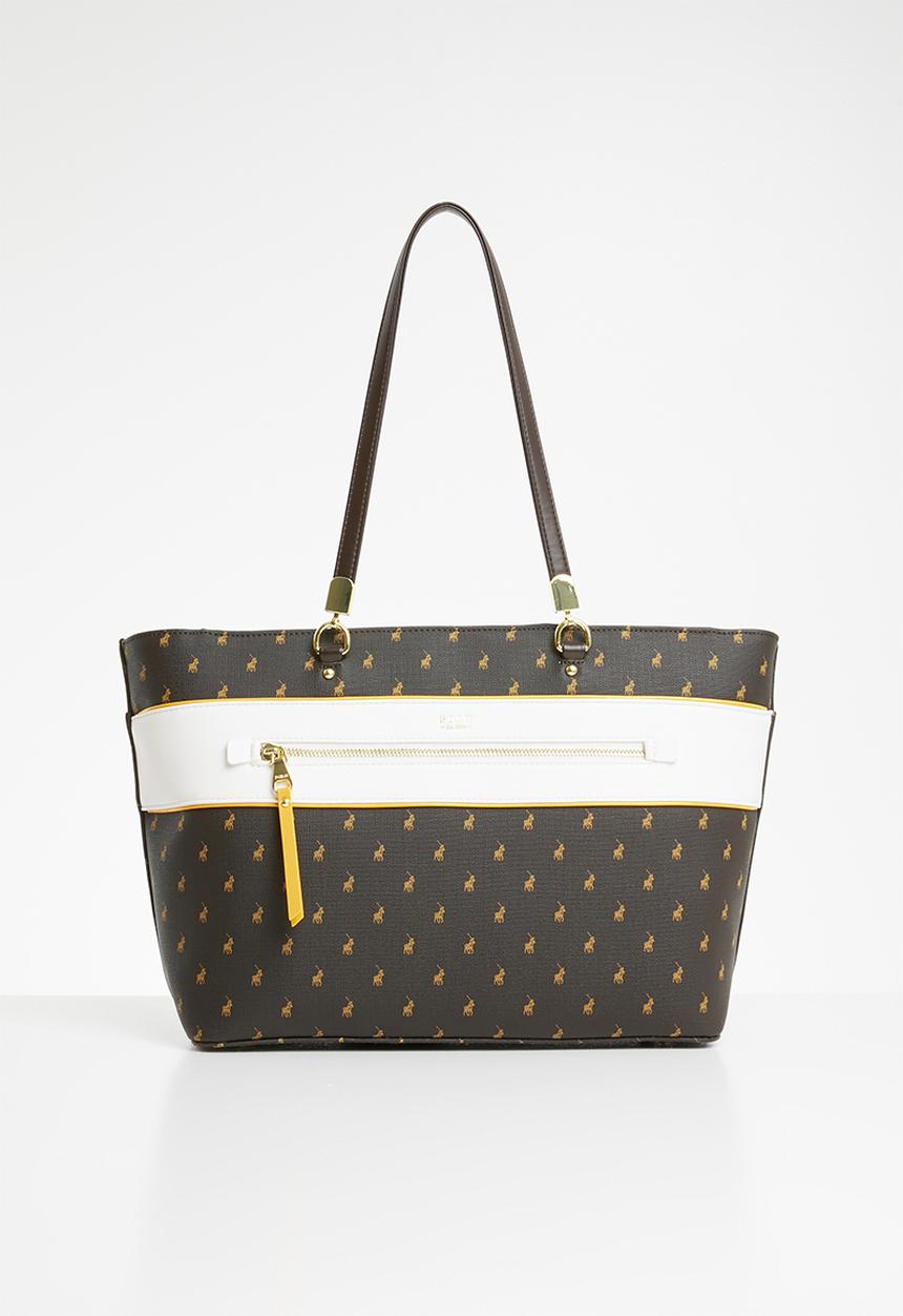 POLO - Rhapsody tote bag - brown & white
