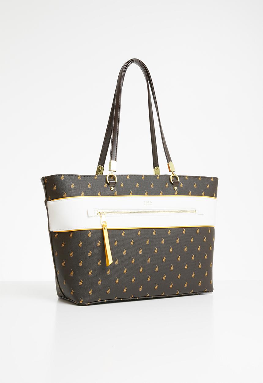 POLO - Rhapsody tote bag - brown & white