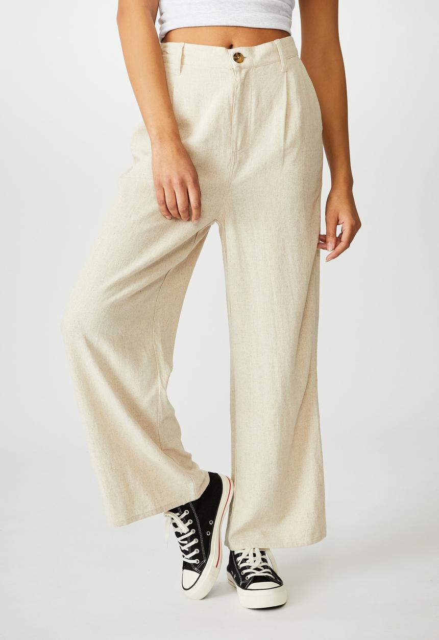 Cotton On - Cindy wide leg pant - latte marle