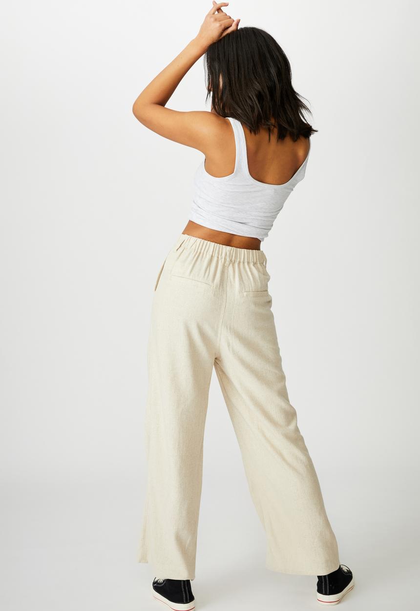 Cotton On - Cindy wide leg pant - latte marle