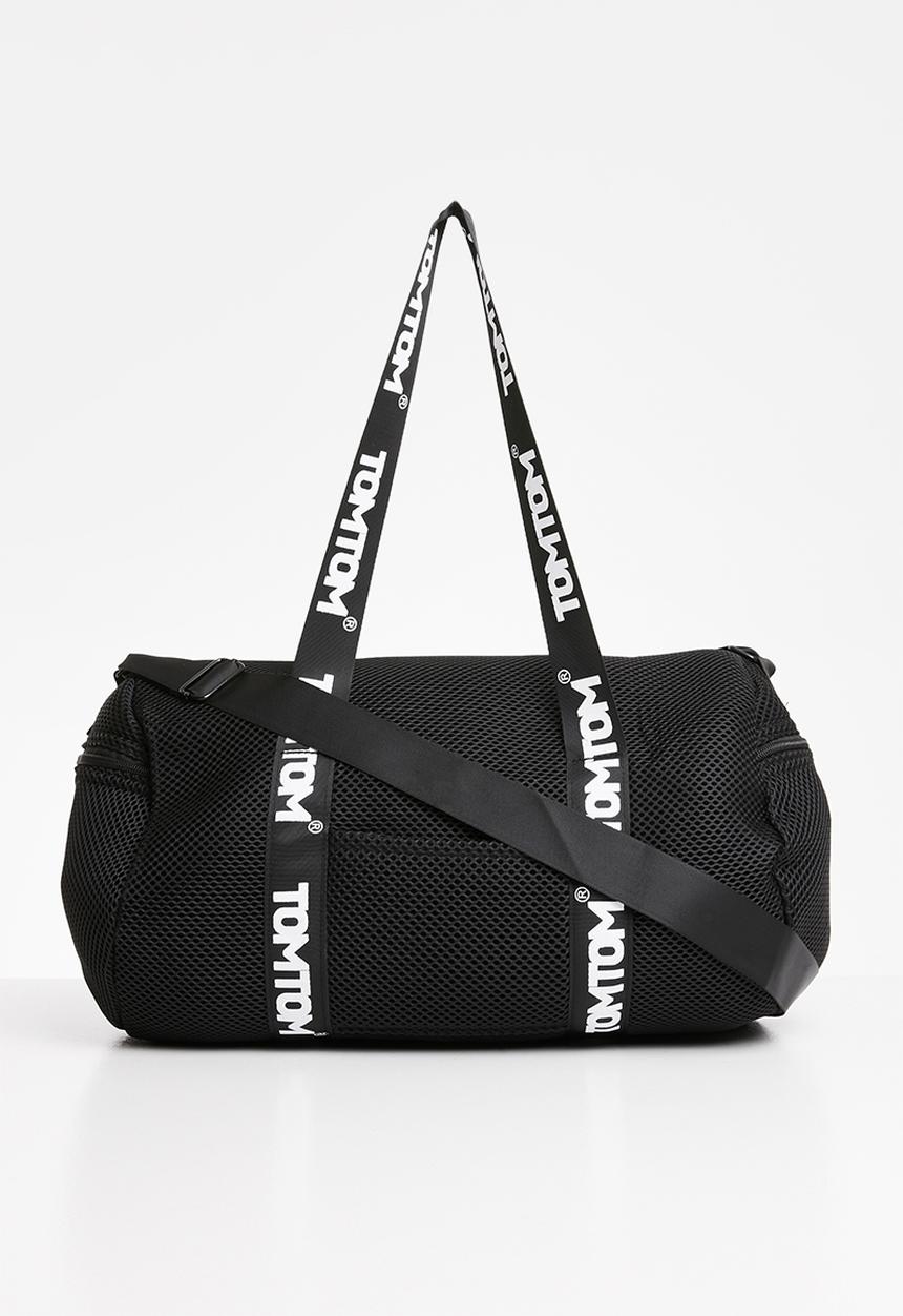 Tom Tom - Tomtom striped duffle bag - black