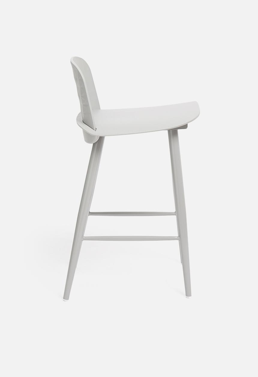 Sixth Floor - Embossed felix kitchen stool - light grey