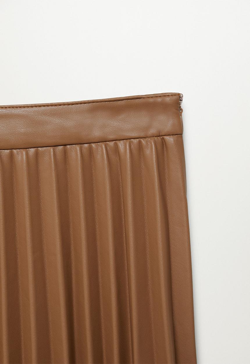 MANGO - Skirt ona - medium brown