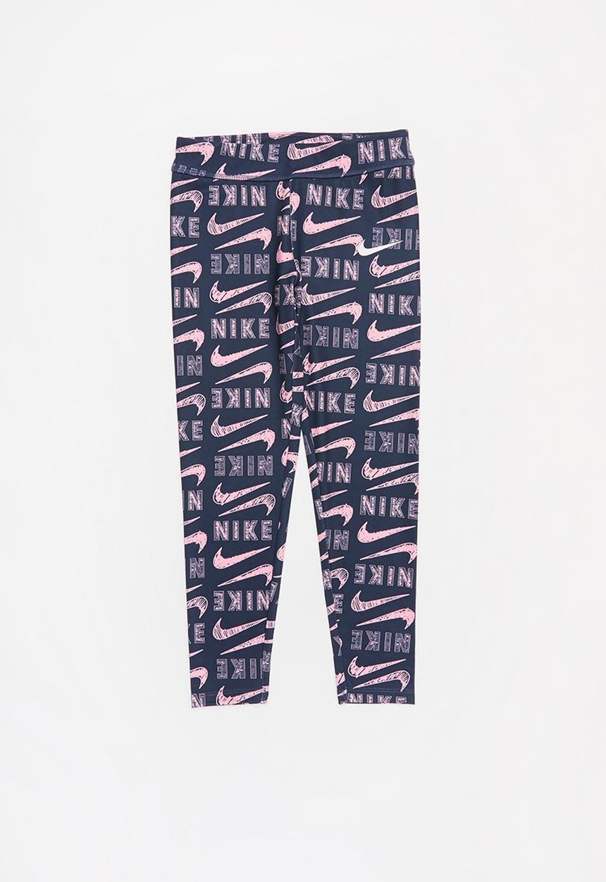 Nike - Nike varsity scribble legging -  navy