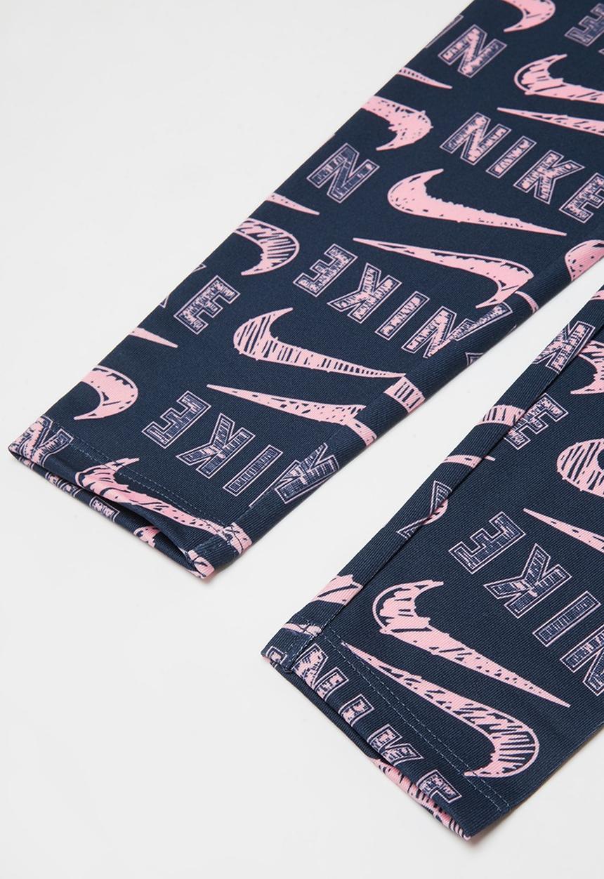 Nike - Nike varsity scribble legging -  navy