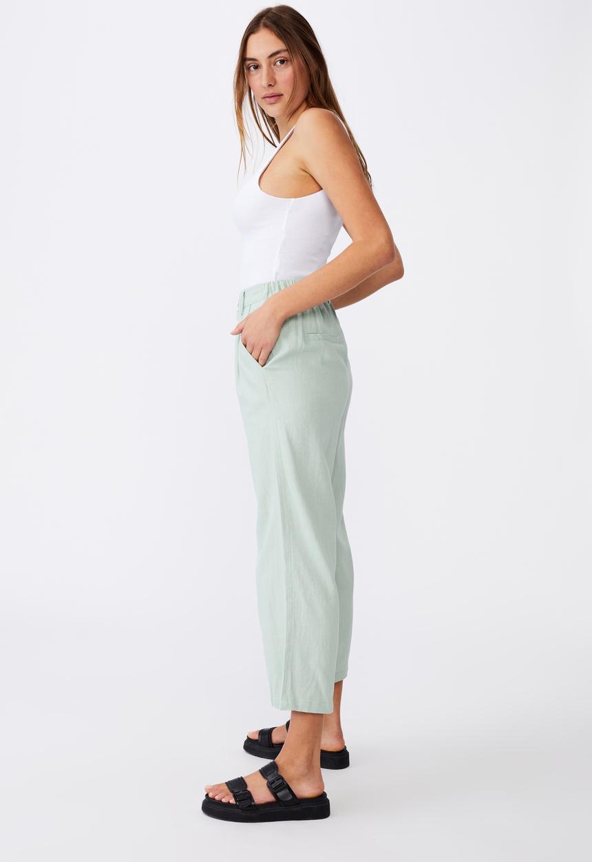 Cotton On - Cindy wide leg pant - lush green