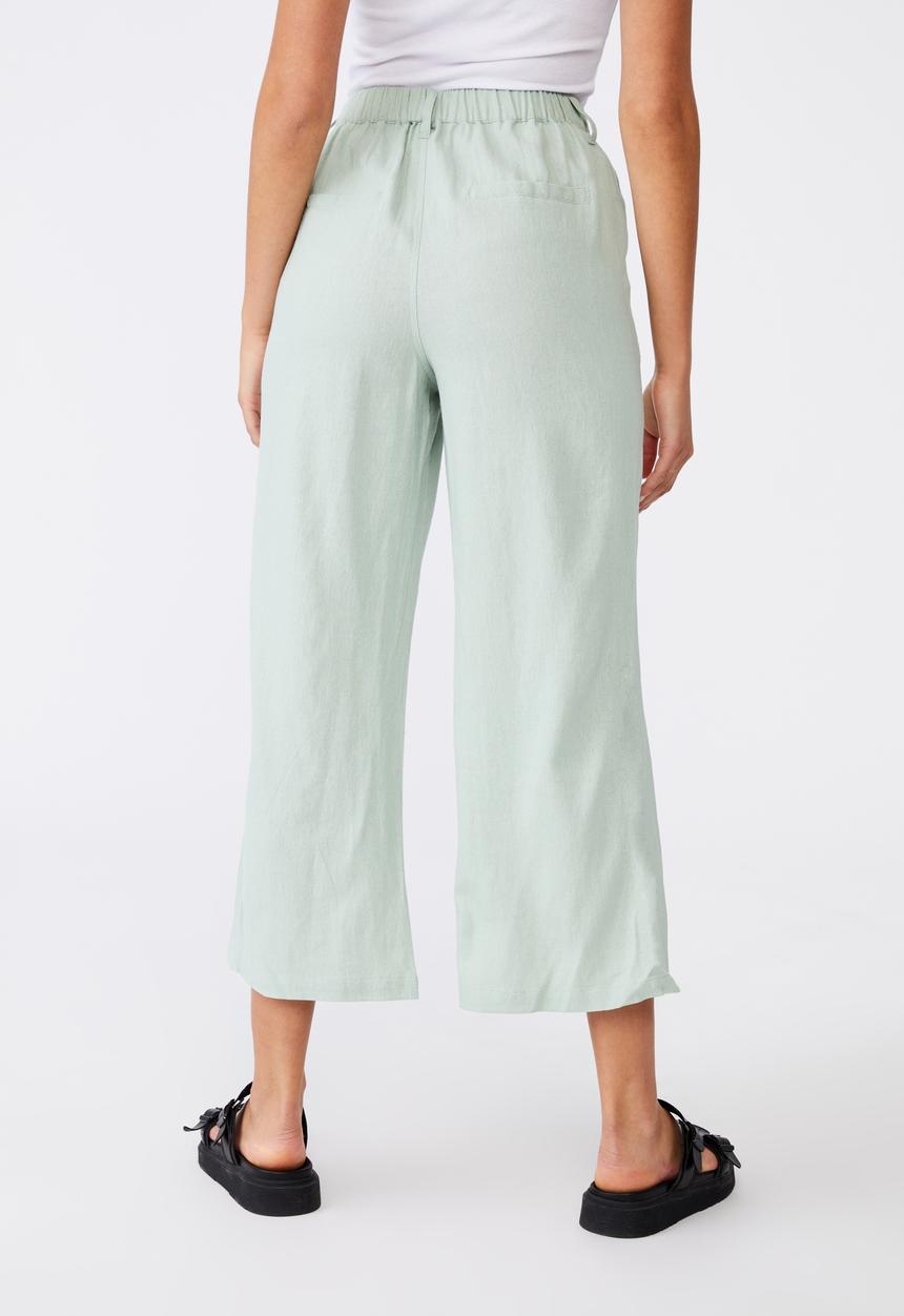 Cotton On - Cindy wide leg pant - lush green