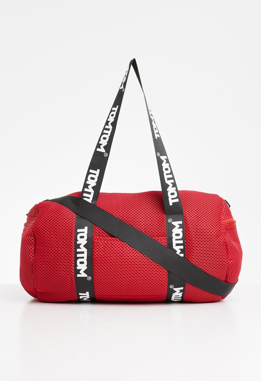 Tom Tom - Tomtom striped duffle bag - red