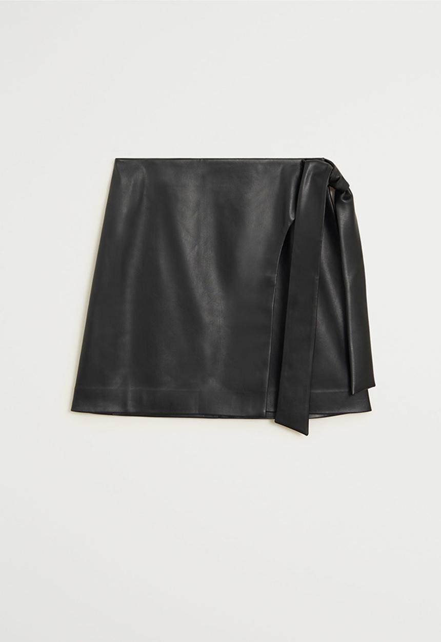 MANGO - Skirt fire - black