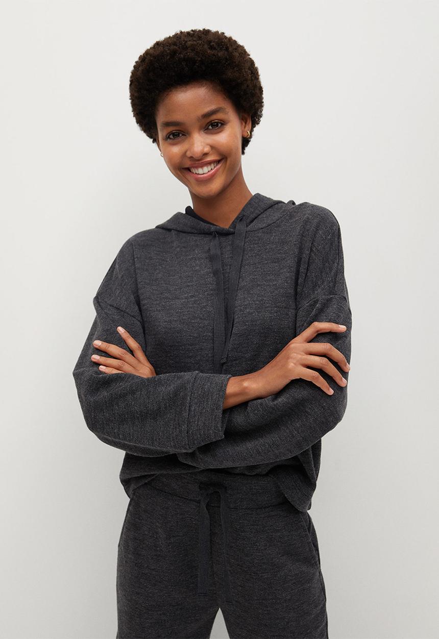 MANGO - Trousers maxime - dark grey