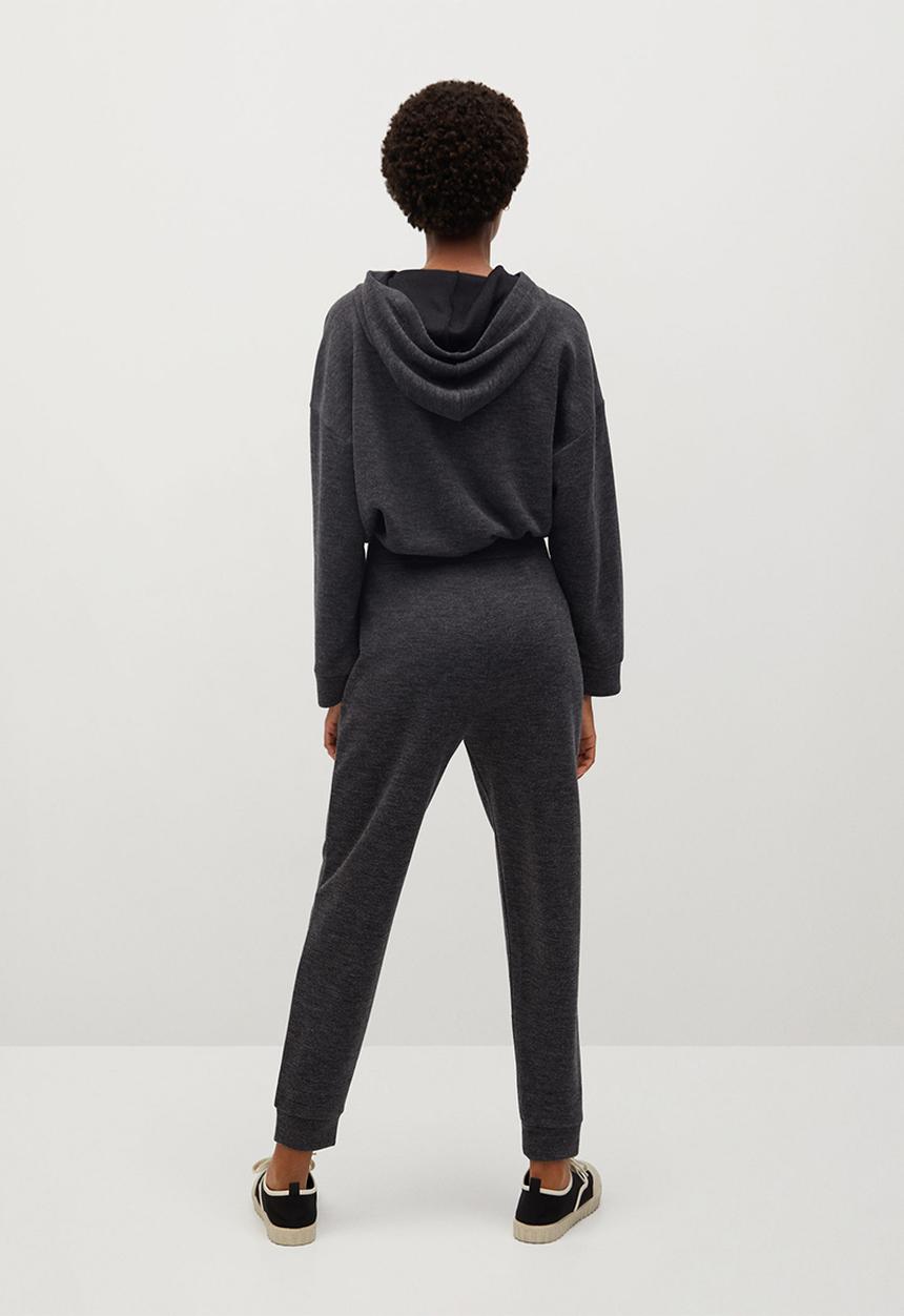 MANGO - Trousers maxime - dark grey