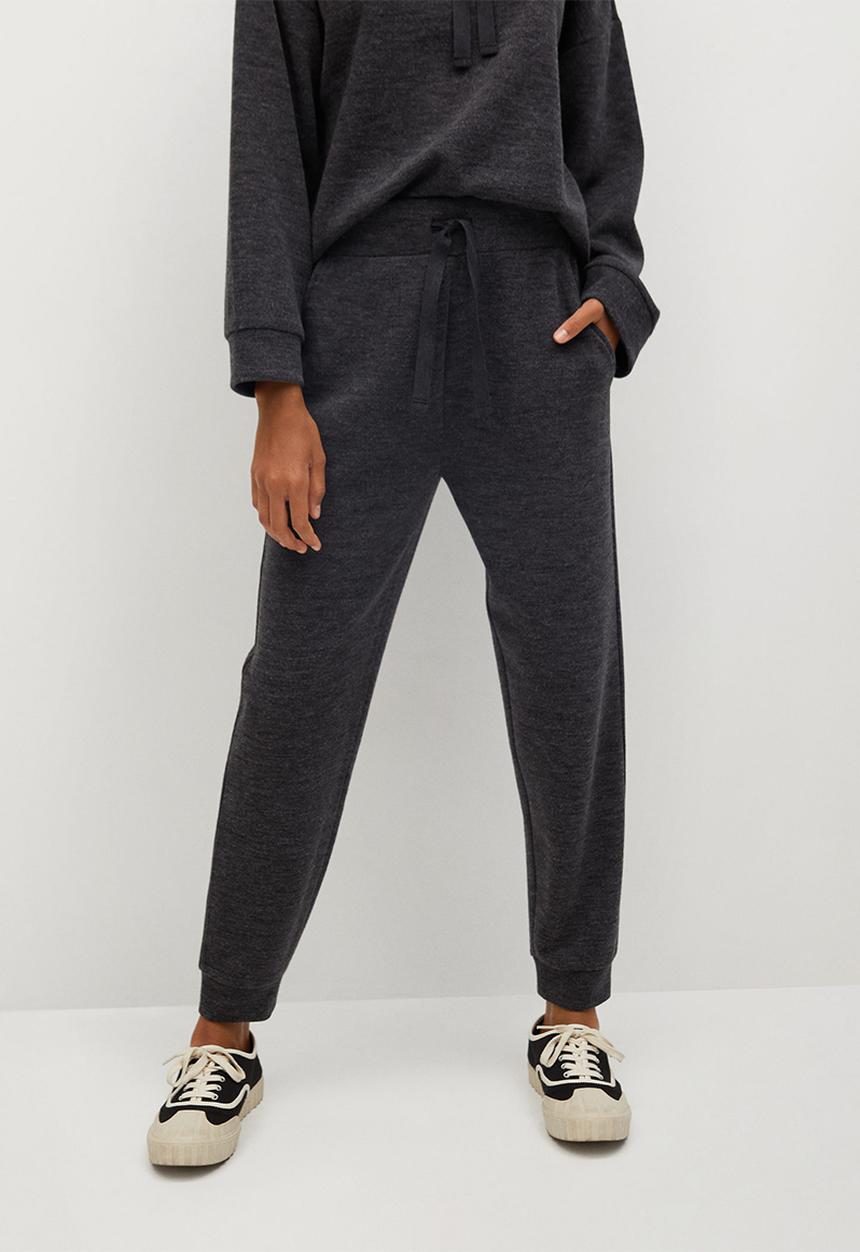 MANGO - Trousers maxime - dark grey