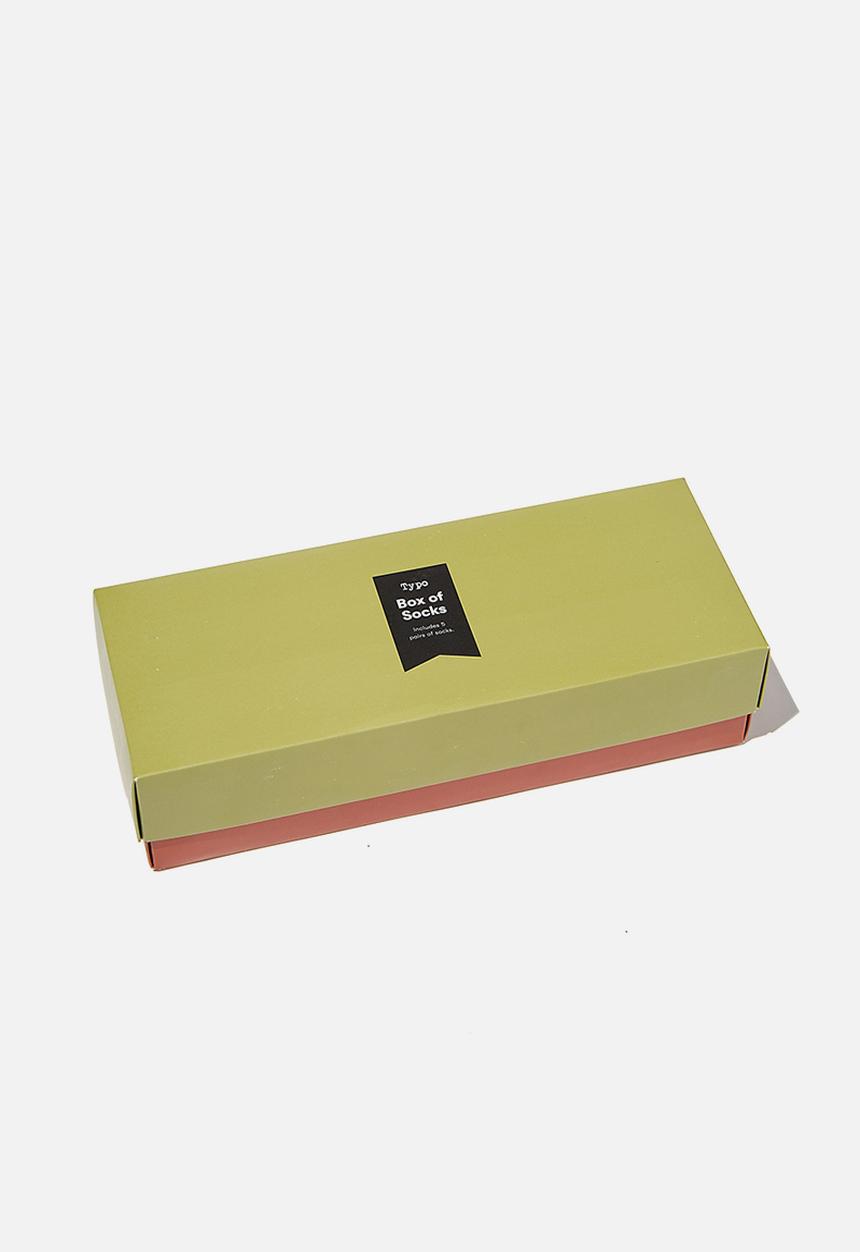 Cotton On - F#$k the week!! box socks - white