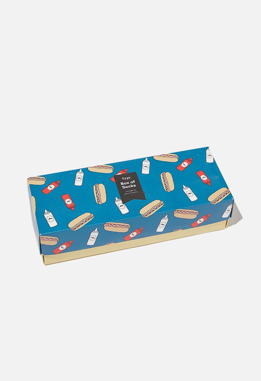 Cotton On - Good mood, good food box sock - multi