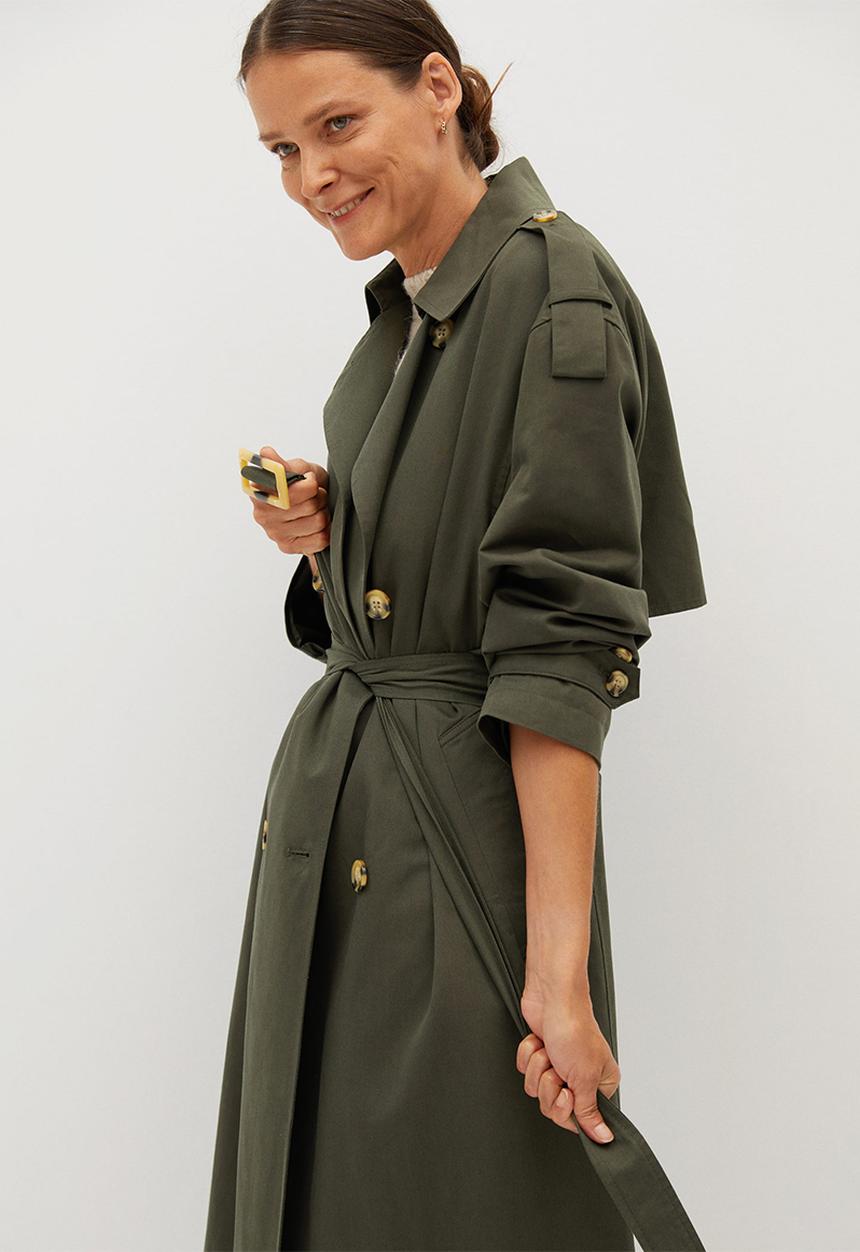 MANGO - Trench coat February - khaki & olive