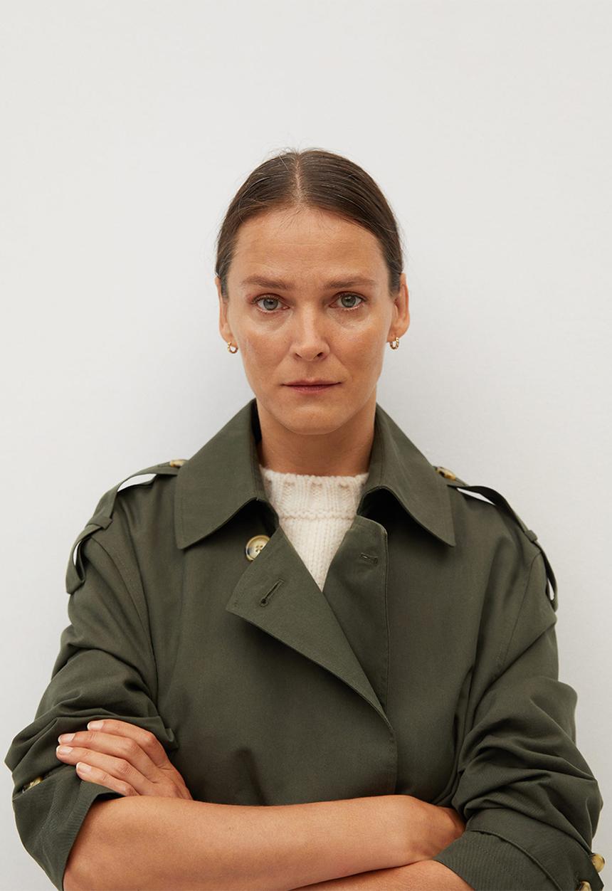 MANGO - Trench coat February - khaki & olive