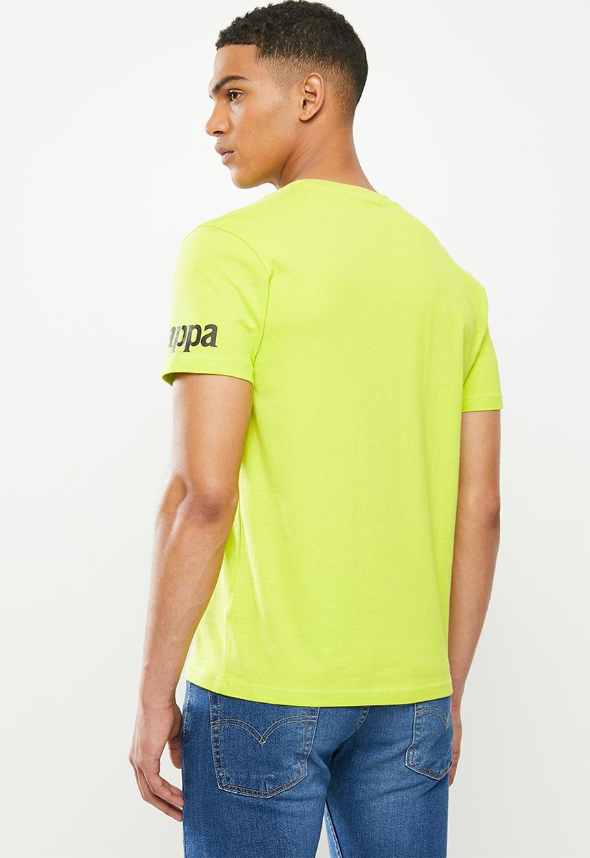 KAPPA - Authentic riter tee - lime 