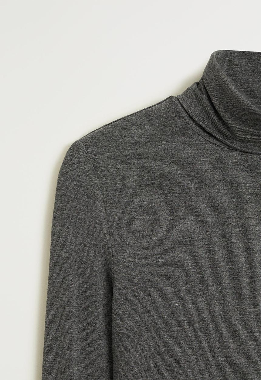 MANGO - T-shirt second - medium grey
